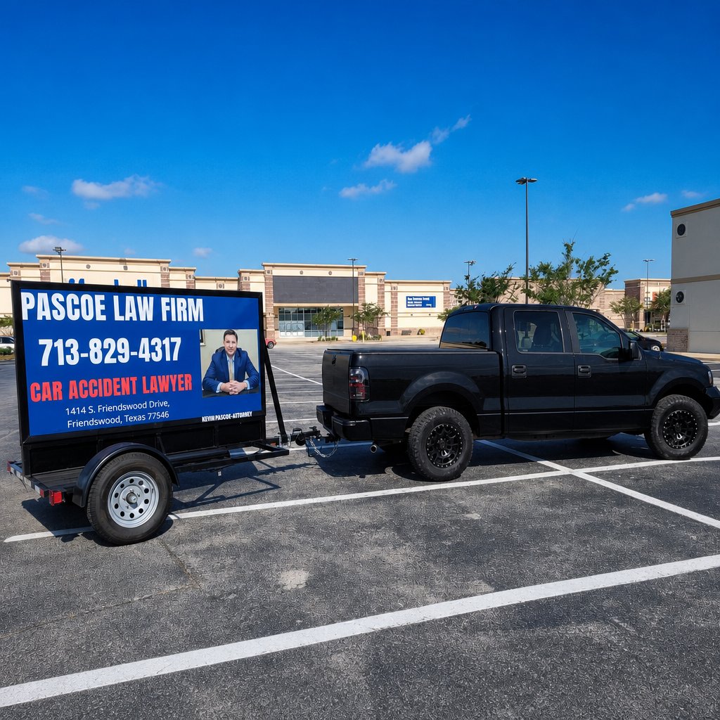 Pascoe Law Firm mobile billboard campaign
